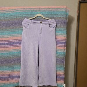 Double Zero Lilac Corduroy Trousers